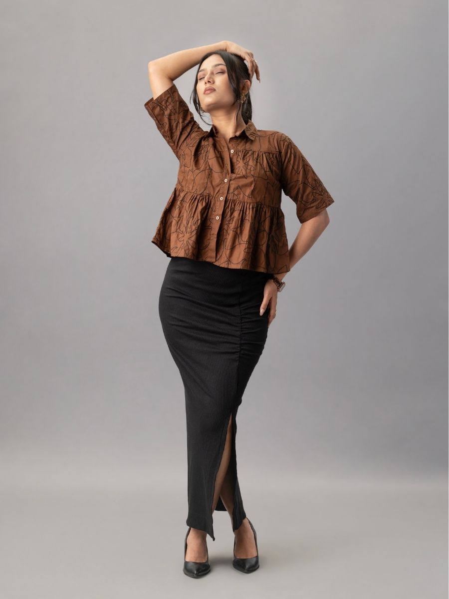 Buy Women Brown Shirts online in India | Natica