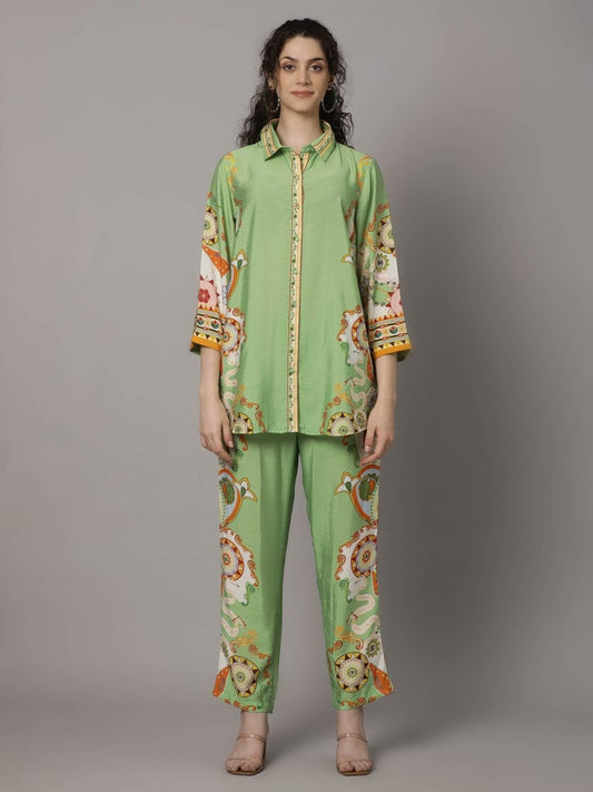 Buy Stylish Co-ord Sets for Women Online in India – Embroidered Cotton by Natica