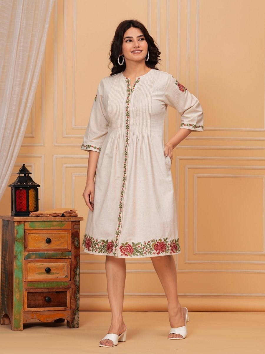Buy Khadi Cotton Dress for women