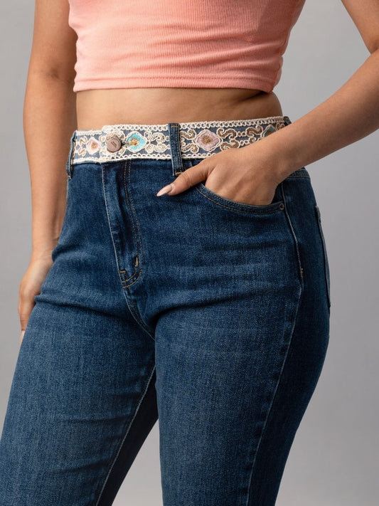 Stylish Boho Denim Jeans for Women – Trendy Fashion