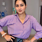 Dusty Lilac Pearl Embellished Shirt