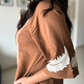 Mocha Brown Embroidered Flared Dress