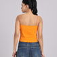 Essential Spaghetti Crop Top - Orange