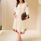 Embroidered Khadi Cotton Dress