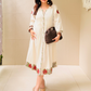 Embroidered Khadi Cotton Dress