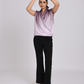 Mauve Satin Drape Neck Sleeveless Top