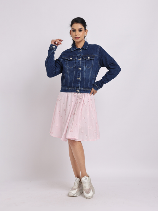 Classic Dark Blue Denim Jacket