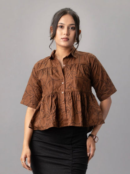 Buy Women Brown Shirts online in India | Natica