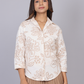 Ivory Petal Cutwork Shirt