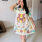 Floral Fabric Cotton Dress