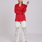Scarlet Luxe Relaxed-Fit Shirt