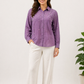 Dusty Lilac Pearl Embellished Shirt