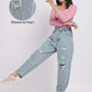 Blue Pearl Embellished Distressed Jeans