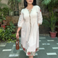 Embroidered Khadi Cotton Dress