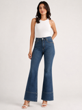 Azure Sculpt High-Rise Stretch Flared Jeans