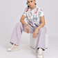 Face Print Relaxed Fit White T-Shirt