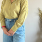 Olive Green Fit Pearl & Diamond-Embellished Shirt