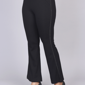 Diamond Black Sleek Stretch Pants