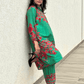 Green Silk Print Co-Ords Set