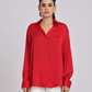Scarlet Luxe Relaxed-Fit Shirt