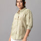 Sage Green Embroidered Cotton Shirt