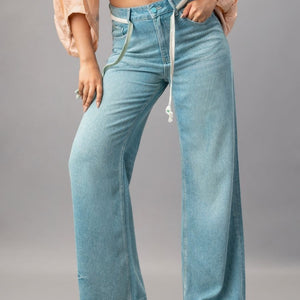 Denim Wide Leg Pants