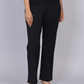 Mid-Rise Sleek Black Trousers