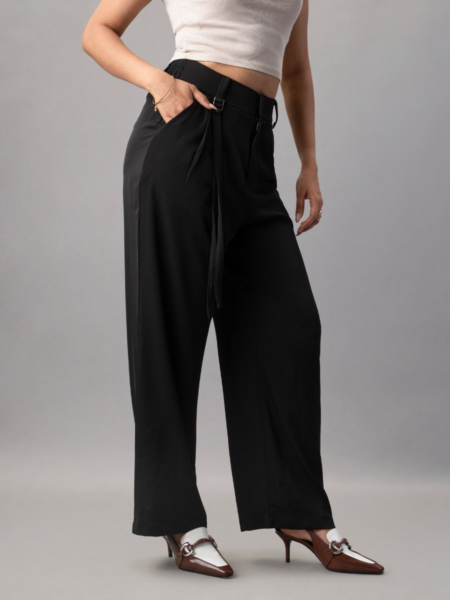 Buy High Rise Trousers Women online in India