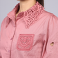 Rose Cutwork Embroidered Cotton Shirt