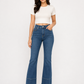 Azure Sculpt High-Rise Stretch Flared Jeans