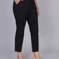 Classic Black Ankle-Length Trousers