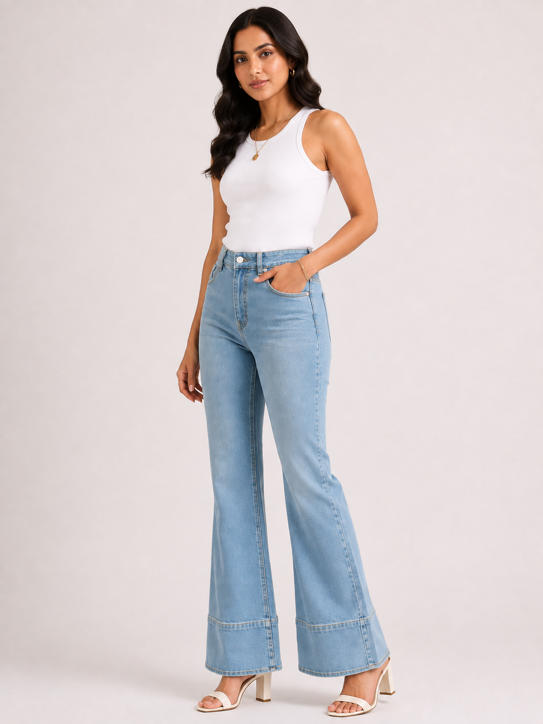 Sky Sculpt High-Rise Stretch Flared Jeans