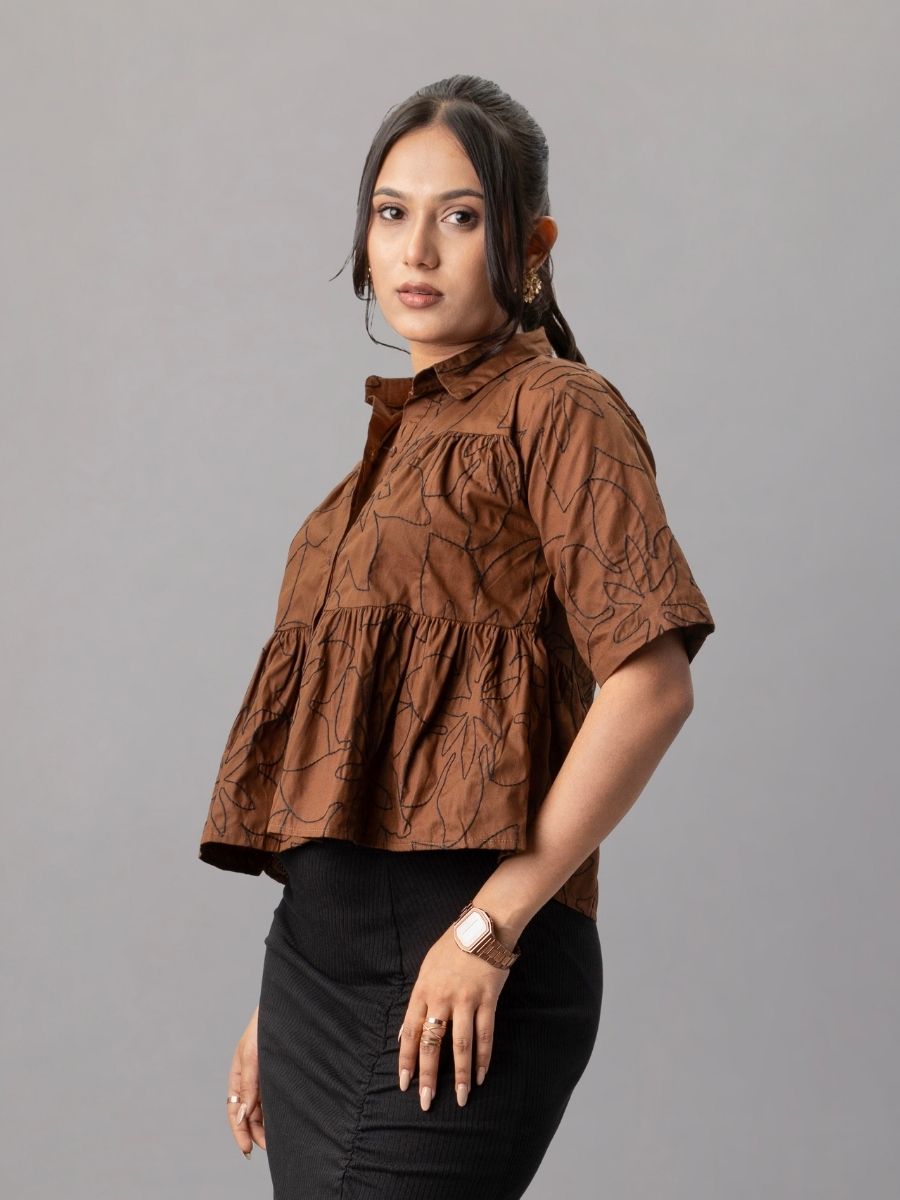 Buy Women Brown Shirts online in India | Natica
