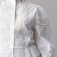 Victorian White Lace Panel Puff Sleeve Blouse