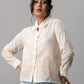 Embroidered Off-White Cotton Shirt