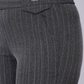 Grey Pinstripe High Waist Trouser