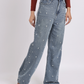 Mid-Rise Pearl-Studded Blue Denim Jeans