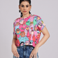 Artistic Pop Graphic T-Shirt - Pink