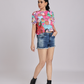 Artistic Pop Graphic T-Shirt - Pink