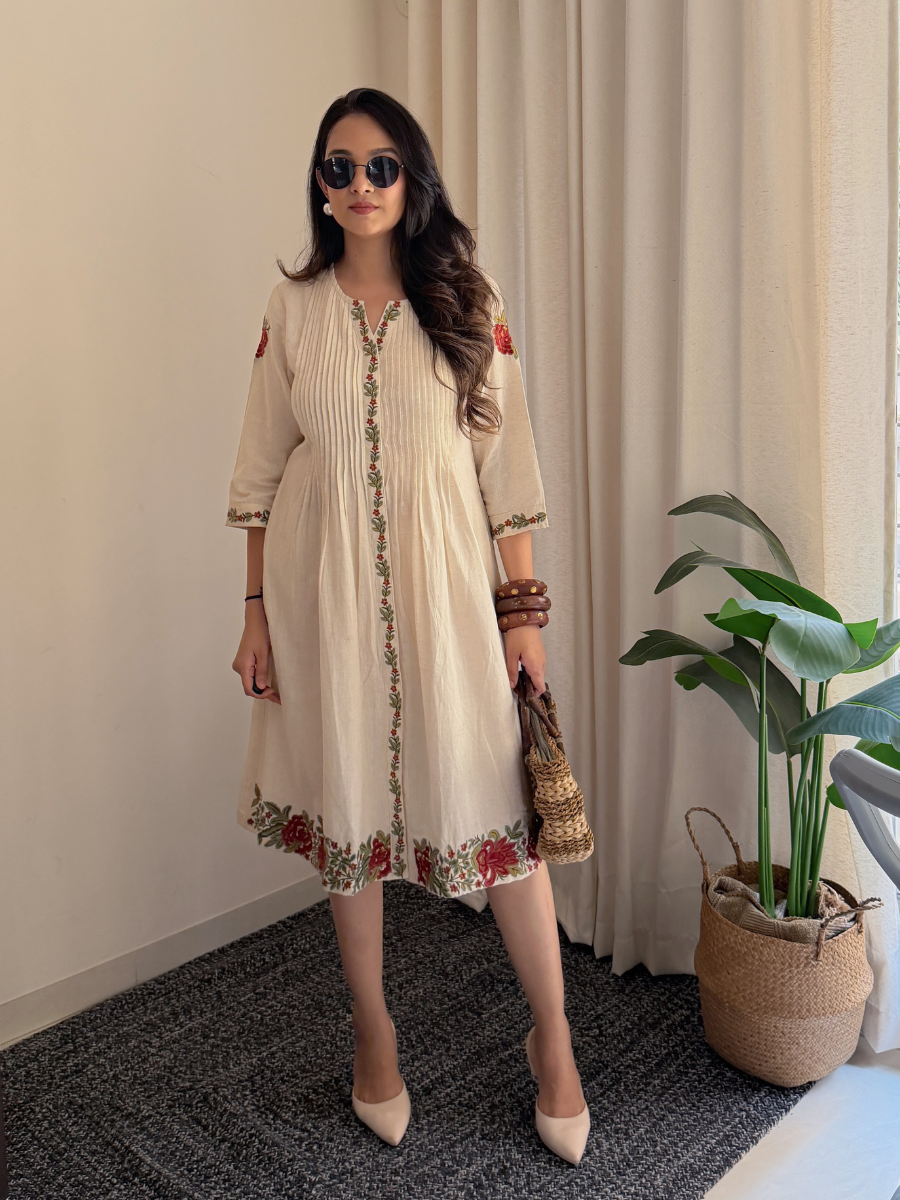 Buy Khadi Cotton Dress for women NATICA Buy Khadi Cotton Dress for women NATICA