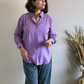 Dusty Lilac Pearl Embellished Shirt