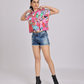 Artistic Pop Graphic T-Shirt - Pink
