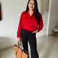 Scarlet Luxe Relaxed-Fit Shirt
