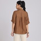 Cocoa Brown Pearl-Diamond Oversized Shirt