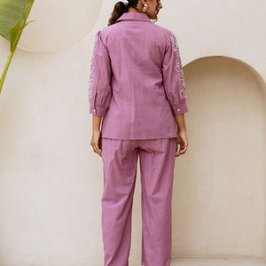 Embroidered Cotton Co-Ord Set