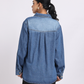 Relaxed Fit Denim Shirt – Mid Blue Wash