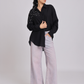Black Pearl-Diamond Oversized Shirt