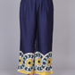 Blue Silk Print Co-Ords Set