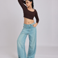 Mocha Luxe Cross-Back Crop Top