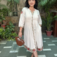 Embroidered Khadi Cotton Dress